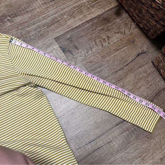BONOBOS Extra Fine Merino Wool Blend Mustard Yellow & White Striped Sweater L - Picture 10 of 10